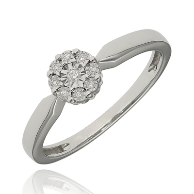 Fehér arany gyűrű 54-es méret (M901-54)